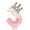 Number 3, variant on Pink Cartoon Creative Number Birthday Candle with Diamond Crown, Elegant Cake Topper for Milestone Celebration, Party Decor Accessory, Number 0