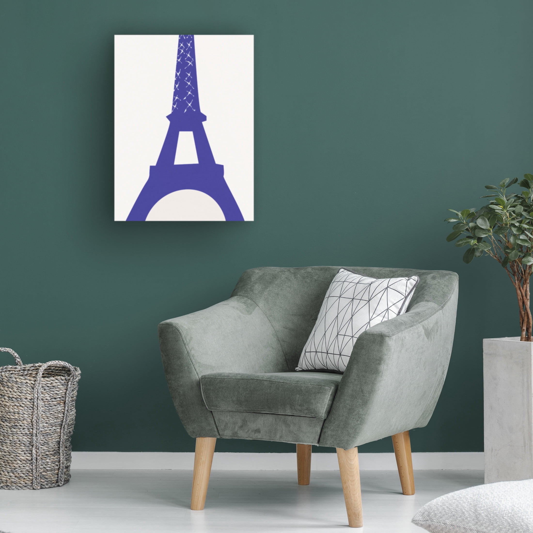 Trademark Fine Art Pictufy Studio II Eiffel Bleu Canvas Wall Art