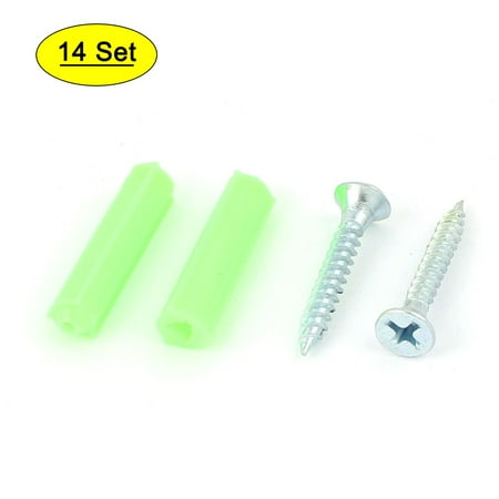 

M3 x 20mm Countersunk Head Self Tapping Screws Plastic Wall Bolt 14 Set