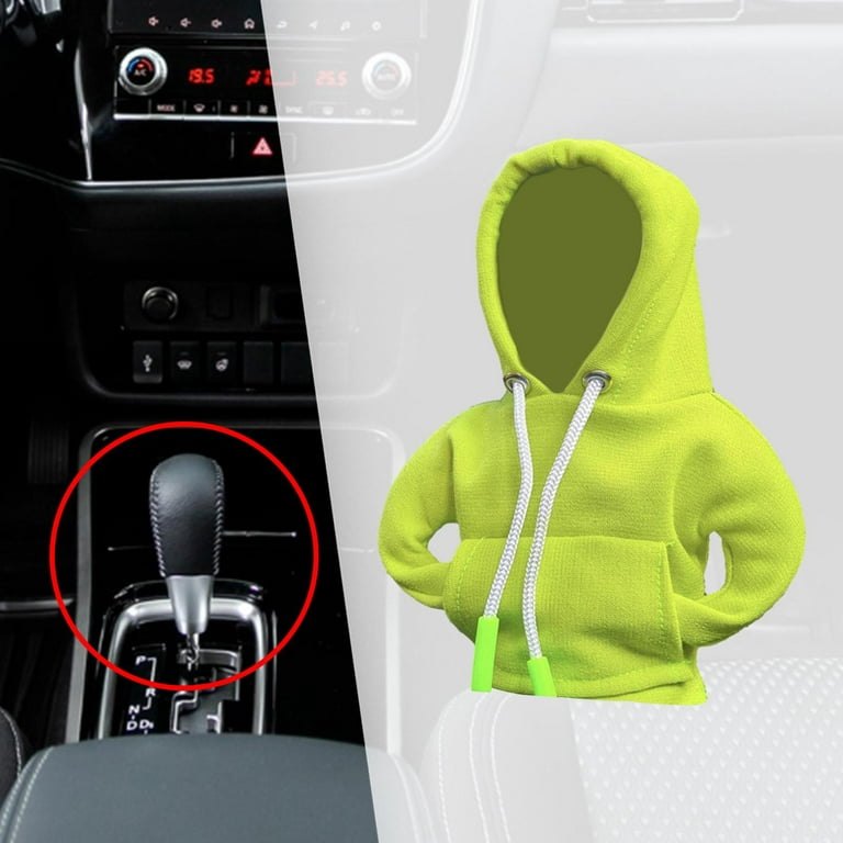 Auto Shifter Knob Cover Fashion Hoodies Gear Shifter for Car Green 