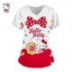 thumbnail image 2 of Camiseta de verano para hospital, camiseta para mujer, camisetas 2023, camisetas para mujer, camisetas con bolsillos, uniforme de enfermera, Hello Kitty, ropa de mujer con cuello en V, 2 of 5