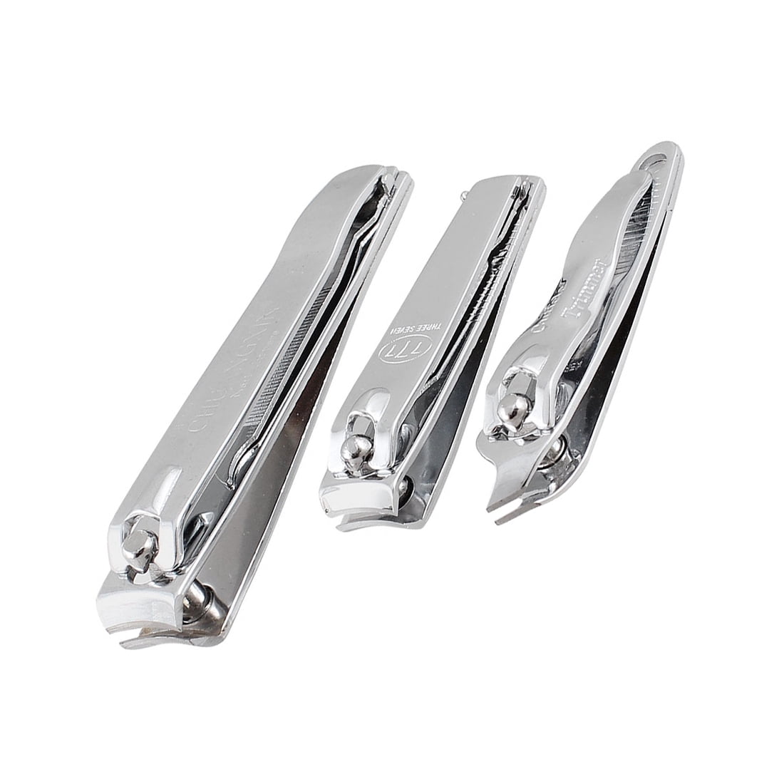 Unique Bargains 3 Pcs Nail Trimmers Set Stainless Steel Nail Cutter for All