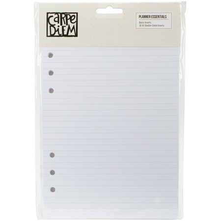 Planner Essentials Double-Sided A5 Inserts 36/Pkg-Basic, 2 Designs/18ea