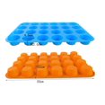 thumbnail image 5 of Paquete de 3 moldes para muffins de silicona de grado alimenticio para 24 muffins, 5 of 5