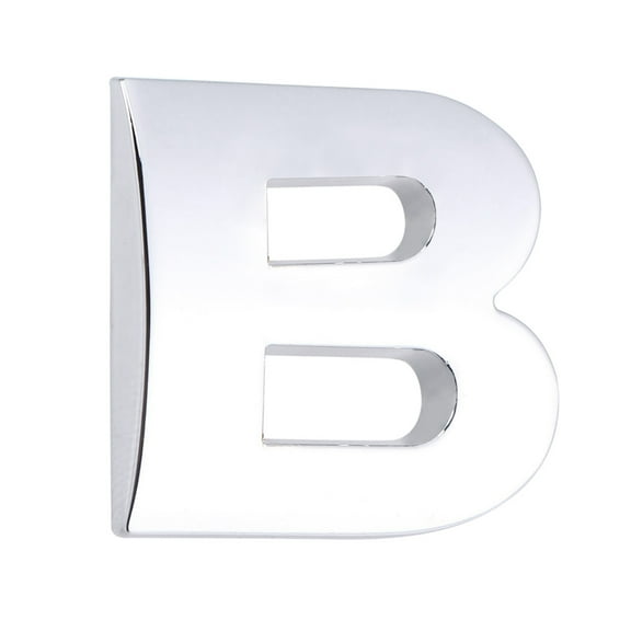 ROMANSENTIAL 1Pcs Car Metal Sticker Silver 3D Letter For Vehicle And Styling