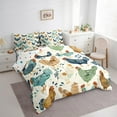 thumbnail image 3 of jejeloiu Colorful Chicken Bedding Comforter Set 7pcs,Boho Print Queen Bedding Sets,Retro Farm Lodge Queen Sheet Sets,Super Cozy Room Decor Reversible, 3 of 8