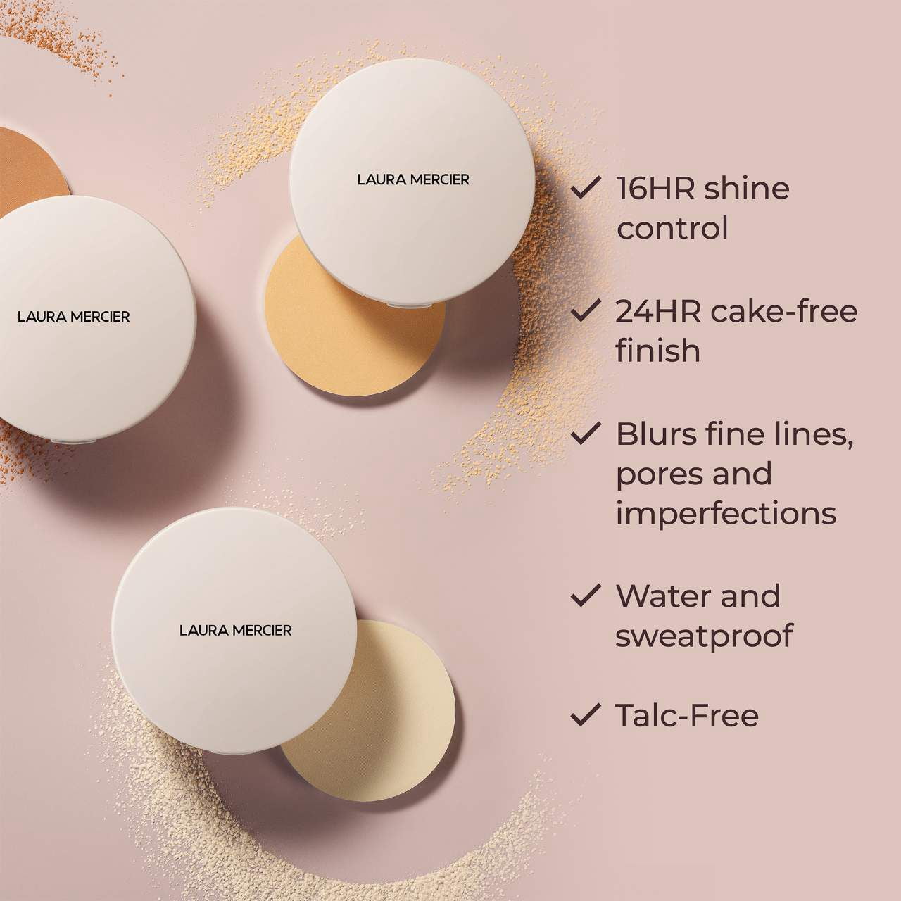 Laura Mercier Ultra-Blur Talc-Free Waterproof Translucent Pressed Setting Powder Color: Medium Dee Size: N/A