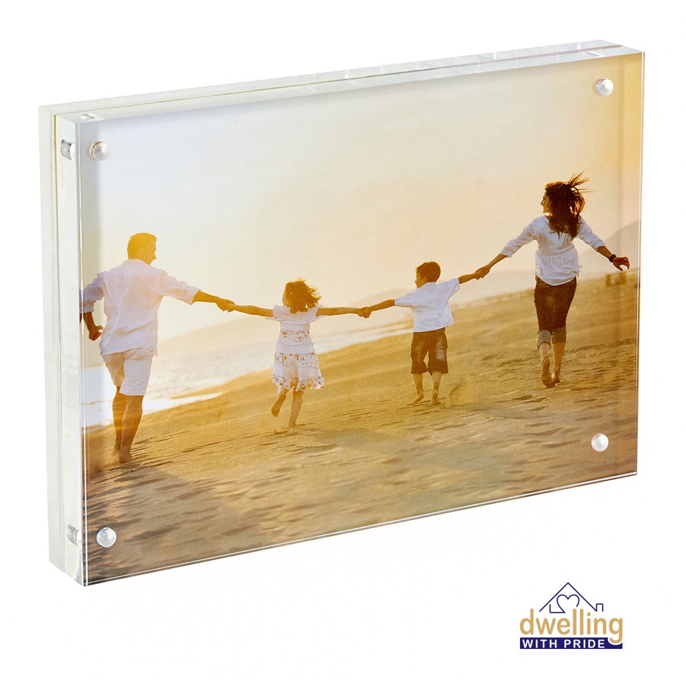 Acrylic Picture Frame Photo Holder Clear Frame for Family