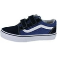 thumbnail image 2 of Vans Kids Old Skool V Skate Shoe Navy/True White 2.5, 2 of 5