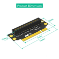 thumbnail image 3 of PCI-E 8X 3.0 90 Degree Reverse Male to Female Riser Card for 2U Server (Installation Direction Towards CPU), 3 of 6