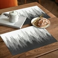 thumbnail image 5 of Placemats Set of 4, Forest Tree Placemats Set of 4, Misty Forest Landscape Nature Gray Tablemats Placemat Table Decoration for Kitchen Table Dinner Party Home Decor Indoor Outdoor 13x19 Inch, 5 of 8