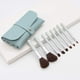 thumbnail image 4 of Juego de 8 mini brochas de maquillaje de viaje con bolsa, kit de pintura facial para niñas, brocha para mezclar, delineador de ojos, brochas para polvo facial, 4 of 5