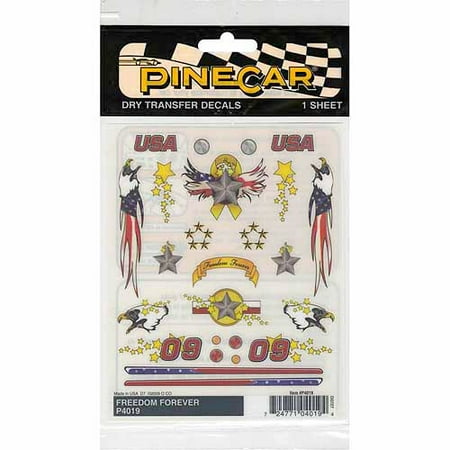 Woodland Scenics Pine Car Derby Dry Transfer Decal, 4