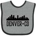 thumbnail image 3 of Inktastic Denver Colorado City Skyline Boys or Girls Baby Bib, 3 of 4