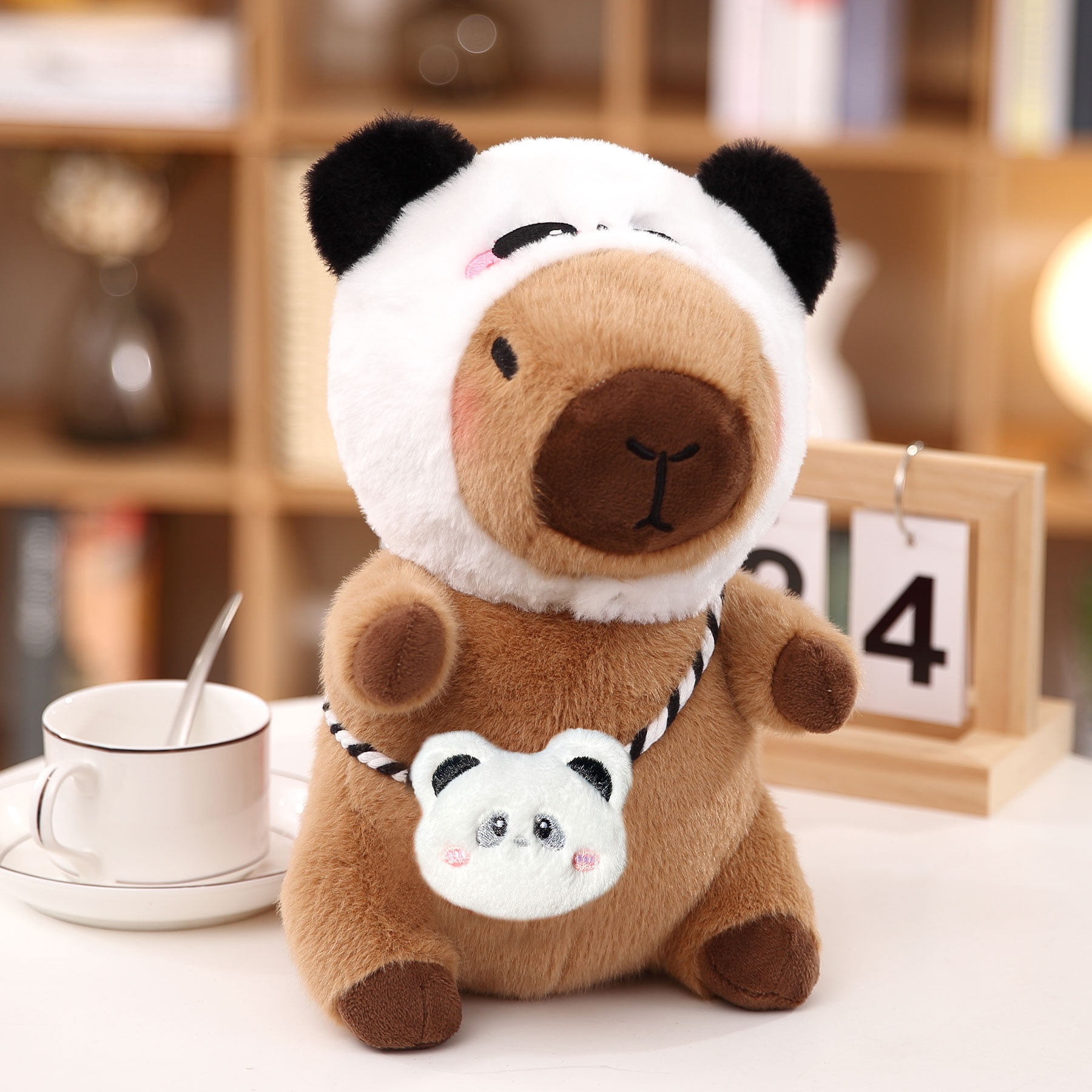 10.4 in/26.5 Cm Capybara Plush Stuffed Animal, Soft Plush Toy with Easter & Spring Outfit, Cute Gift for Easter Basket, Home Decor & Collectible