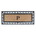 thumbnail image 1 of Tapis de Porte Monogrammé en Fibre de Coco Naturel A1HC pour Porte d'Entrée, 18 "x48", Tapis de Porte Durable Traité Anti-Écaillage pour Entrée Extérieure, Résistant, Profil Bas, Facile à Nettoyer, Longue Durée, 1 of 5