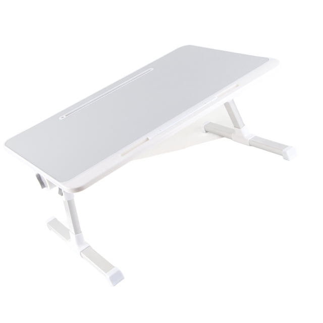 Aluminum Alloy Laptop Bed Table, Foldable Legs, Rotating Top Suitable for Writing, Reading, Eating