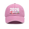 thumbnail image 3 of Lispipm Baseball Cap for Women and Men Cup26 Hats USA Canada Mexico 2026 Hosts Country Soccer Football Supporters Caps Pink, 3 of 6