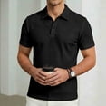 thumbnail image 4 of Yusimy Mens Breathable Mesh Shirt Short Sleeve Solid Color Cooling Casual Loose Fit Button Down Stylish, 4 of 6