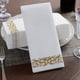 thumbnail image 2 of Servilleta de papel suave y absorbente de tacto sedoso de Lojalitet, elegantes toallas de papel decorativas para invitados para la cocina - Dorada, 2 of 5