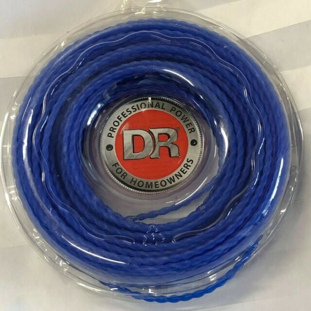 DR Walk Behind 2 Wheel Trimmer Mower 175 mil Braided Blue Line Cord