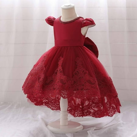 

amasding Toddler Girls Tulle Dresses Fall Long Sleeves Flower Tutu Party Dress for Little Girl Birthday Wedding Guest