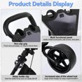 thumbnail image 3 of Golf Cart Push 3 Wheel Foldable Golf Bag Cart with Adjustable Handle, Mesh Net, Ball Loading Aperture, Scorecard Board, Water Bottle Holder, Foot Brake, Large Wheelbase for Different Terrain, 3 of 8