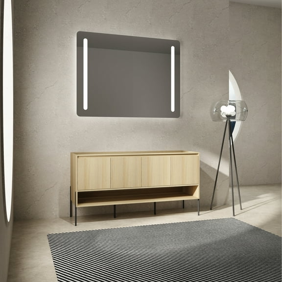 60" Bathroom Vanity With Soft-close Doors - Engineered Wood Modern Oak Cabinetry Unit Construction 4 Style Color Storage Cabinet