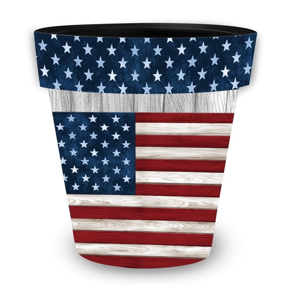 Briarwood Lane Wooden American Flag Small Planter
