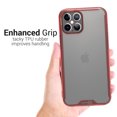 thumbnail image 4 of CoverON Apple iPhone 12 Pro Max Case (6.7"), Clear Slim fit Lightweight Hard Phone Cover TPU, Red Bumper, 4 of 8