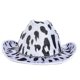 thumbnail image 1 of Sombrero de vaquero con estampado de vaca para tema occidental con gafas, toalla cuadrada, disfraz de Halloween, despedida de soltera, despedida de soltera, 1 of 1