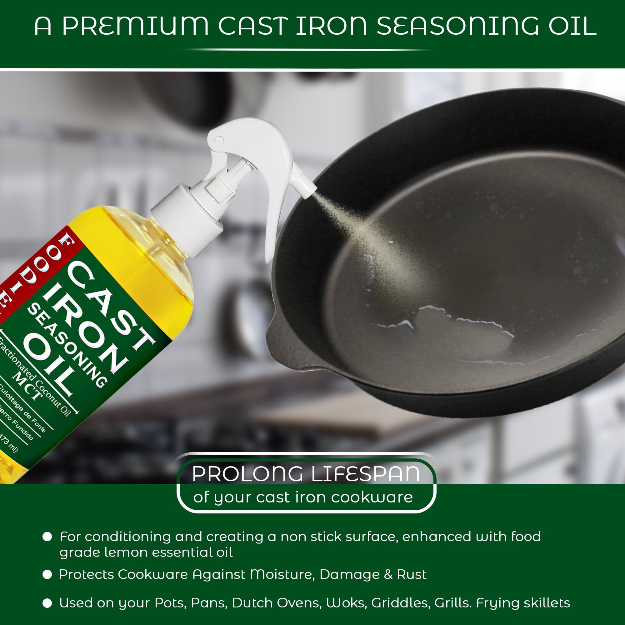 Oils for Cast Iron Cooking and Seasoning