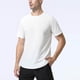 thumbnail image 5 of pstuiky camisetas para hombre, Camiseta deportiva elástica transpirable de color sólido, informal, de manga corta y cuello redondo para hombre camisas casuales para hombre l, 5 of 7