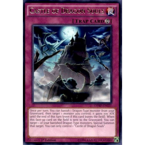 YuGiOh Rivals of the Pharaoh Duelist Pack Rare Castle of Dragon Souls DPRP-EN031