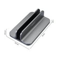 thumbnail image 2 of Support Vertical pour Ordinateur Portable, Support de Bureau en Aluminium pour MacBook avec Taille de Dock Réglable, Compatible avec Tous les MacBook, Surface, Chromebook et Ordinateurs Portables de Jeu (Haut, 2 of 5