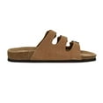 thumbnail image 4 of Cushionaire Lela Cork Footbed Sandal for Women - Triple Band Slide Sandal with Genuine Suede Insoles and +Comfort, 4 of 6
