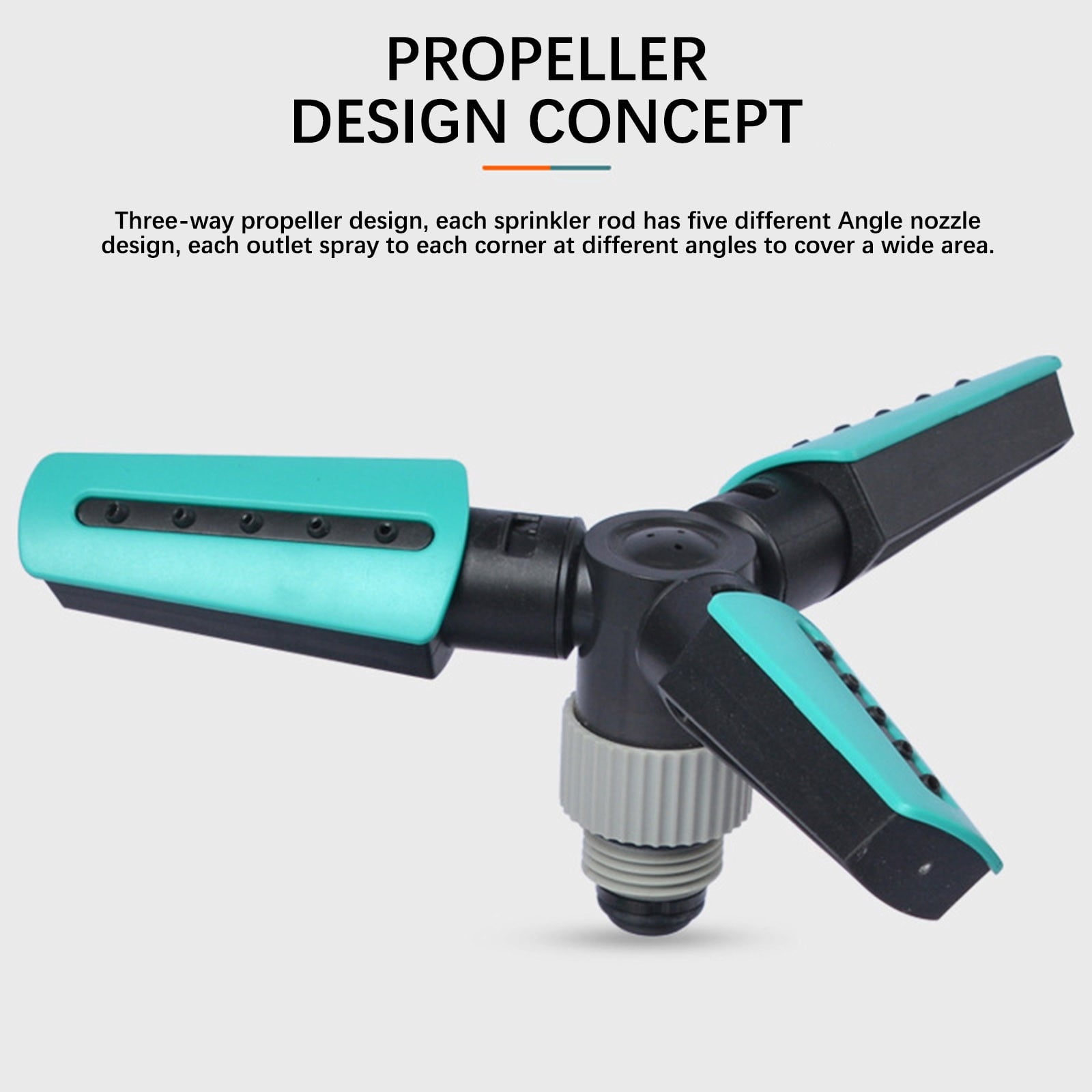Bxaolu Sprinkler for Yard, Rotating Garden Sprinkler for Large Area Coverage, Lawn and Yard Sprinklers (Blue-1Pack)