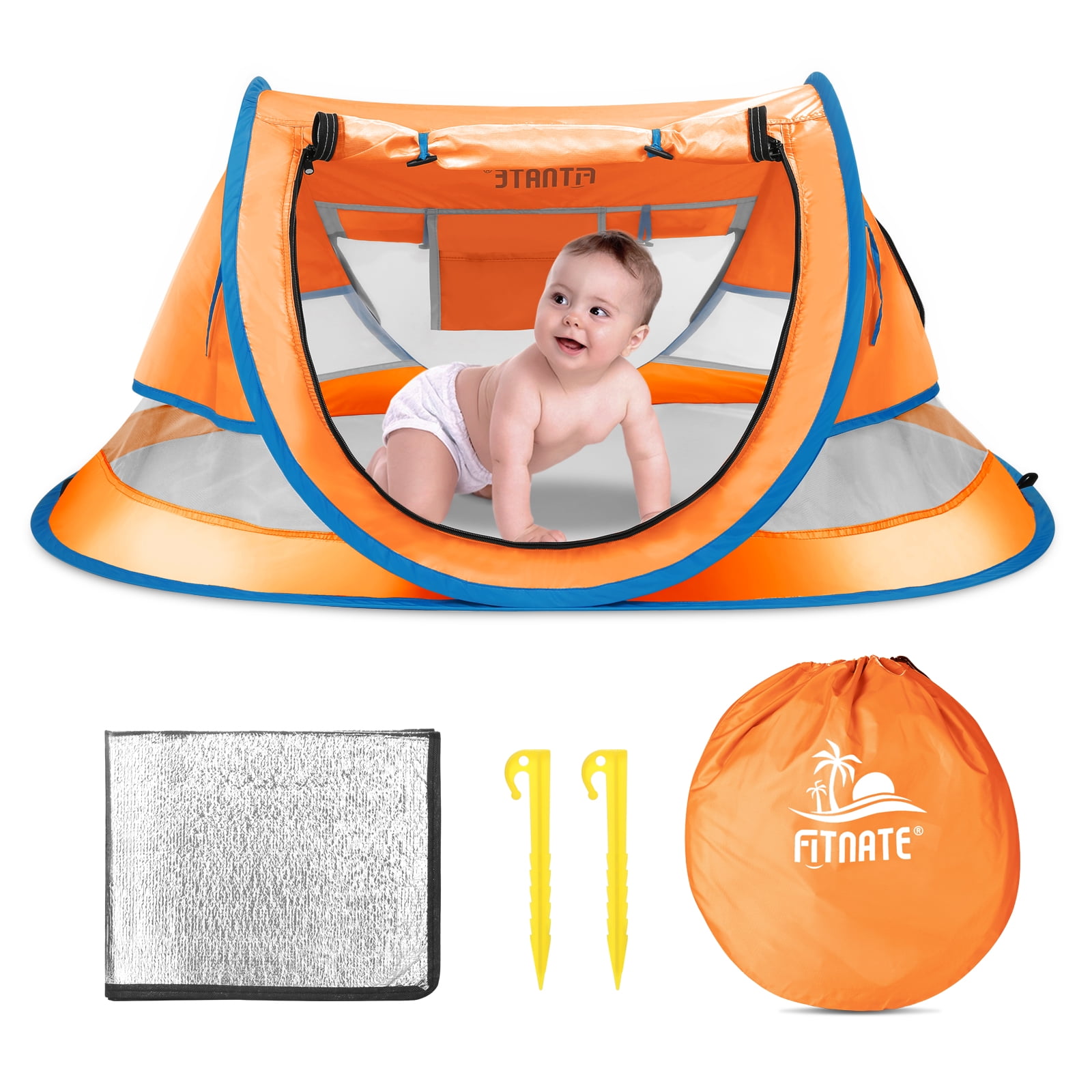 Baby Tent, Portable Baby Travel Bed, UPF 50+ Sun Shelters for Infant