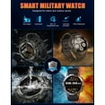thumbnail image 5 of Tikland Smart Watch for Men Answer/Make Call for Android iPhone, 1.39" AMOLED HD Screen Mens Luxury Watch 114 Sports Modes, 400mAh Rugged Smartwatch Pedometer, 5 of 7
