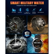 Tikland Smart Watch for Men Answer/Make Call for Android iPhone, 1.39 AMOLED HD Screen Mens Luxury Watch 114 Sports Modes, 400mAh Rugged Smartwatch Pedometer