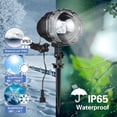 thumbnail image 3 of Snow Projector Outdoor Christmas Projector Lights with Remote Control and Timer IP65 Waterproof LED Snowflake Projector for Xmas Garden Holiday House Show Home Party Wedding Decorations, 3 of 5