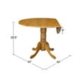 thumbnail image 2 of International Concepts - Table à Manger Ronde 42 Pouces à Deux Abattants, Fini Chêne, 2 of 9