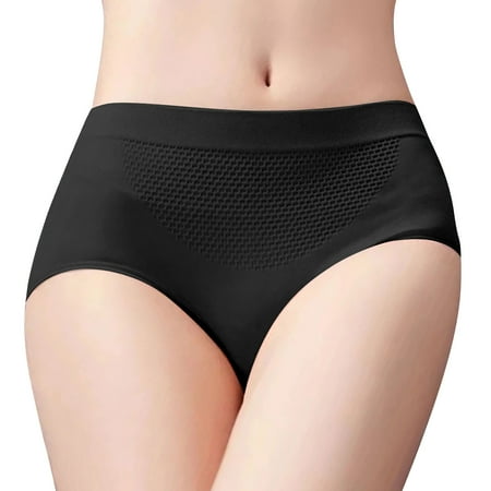 Xiaoxatg Sexy Panties for Women CUSTOM LOGO Women s High Waisted Panty Shaping Belly Panties Honeycomb Seamless Panty Briefs Boy Cut Underwear Women