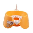 thumbnail image 2 of Fzaqwen Cat Litter Basin Cat Sandbox Kitten Potty Toilet Bedpan Open Top Pet Litter Tray Orange, 2 of 9