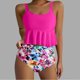 thumbnail image 1 of Traje de baño vintage estampado para mujer, traje de baño conservador, traje de baño de bikini con falda de playa estampada para mujer, traje de baño de nailon para mujer, 1 of 4