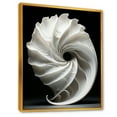 thumbnail image 2 of Designart "Onyx Ocean Passage In Black And White I" Nautilus Floater Framed Canvas Art Print, 2 of 5