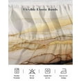 thumbnail image 5 of Marble Yellow Bed Skirt California King Size 16&nbsp;Inch Drop, Gradient Gold Marbling Modern Art Wrap Around Dust Ruffle Bedskirts, Wrinkle & Fade Resistant Easy Fit Bedskirt with Adjustable Elastic, 5 of 8