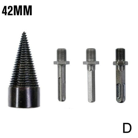 

Wood Splitter Drill Bit Wood Cone Drill Bit Set Removable Heavy Duty Drill Screw Cone Driver Electric Log Splitter Hex Firewood Drill Bit for Household Farm Use L9M1
