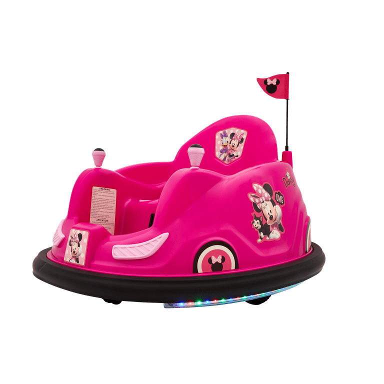 Charger 6V Mouse Flybar, Ride Includes Minnie Disney\'s On by Car, Battery Bumper Powered