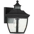 thumbnail image 5 of John Timberland Beaufort Vintage Outdoor Wall Light Fixtures Set of 2 Black Motion Sensor Dusk to Dawn 12" Clear Seedy Glass for Exterior, 5 of 8